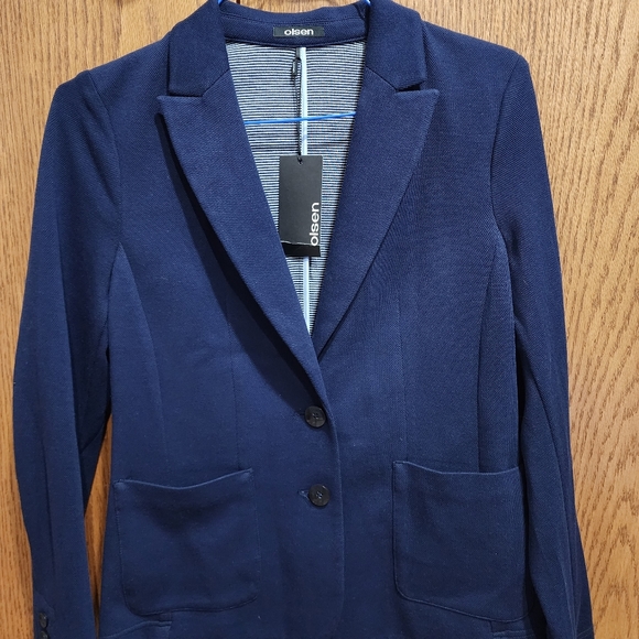 NWT Olsen Cool Sports Navy Blazer - Picture 6 of 7